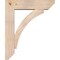Ekena Millwork Thorton Slat Smooth Bracket w/ Offset Brace, Douglas Fir, 7 1/2"W x 30"D x 36"H BKT0806X30X36THR06SDF - alternate 2